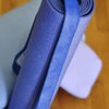 Crown Sporting Goods 10' Extra-Long Cotton Yoga Strap with Metal D-Ring (Blue)