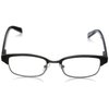 Foster Grant Men's Rob Square Reading Glasses, Black/Transparent, 59 mm, 2.00