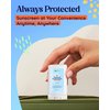 Natural Sunscreen Stick SPF 30 Broad Spectrum Mineral Sunblock for Face & Sensitive Skin - Zinc Oxide 18% Sun Screen Sticks, Travel Size