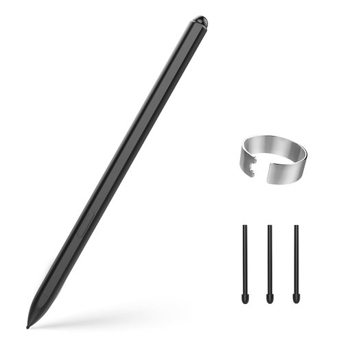 TiMOVO Magnetic EMR Pen Compatible with Remarkable 2, Digital Stylus with Eraser for Remarkable, 4096 Pressure Sensitivity, Palm Rejection, Tilt with 3 Pen Tips, Black