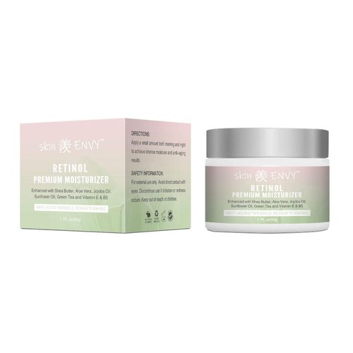 Skin ENVY Retinol Anti Aging Wrinkle Repair Moisturizer with Hyaluronic Acid, Vitamin E and Green Tea,1.7 Oz(50g)