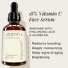Poppy Austin Vitamin C Face Serum with Hyaluronic Acid, Vitamin C for Face, Vit C Serum, Vitamin C Oil for Face, Vitamin C Facial Serum (1 Oz)