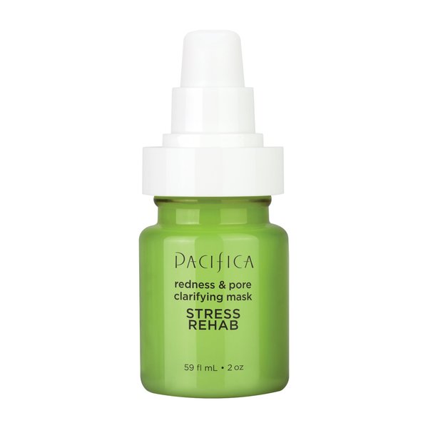 Pacifica Beauty Stress Rehab Redness and Pore Clarifying Mask, Skincare, Niacinamide, Zinc, Caffeine, Matcha, Pore Minimizer, Reduce Redness, For Oily and Combination Skin, Vegan, 2 fl oz (1 Count)