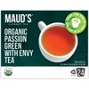 Maud's Organic Green Tea Passion (Passion Green With Envy Tea), 24ct. Solar Energy Produced Recyclable Single Serve Organic Green Tea Pods – 100% Organic Green Tea California Blended, KCup Compatible
