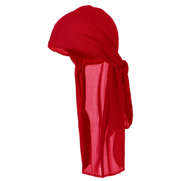RED Durag Do Rag Stocking Cap Short Hair Waves Sleeping Nylon Wrap Ties