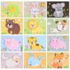 Ipetboom 12 Sheets of EVA Foam Stickers Mosaic Animal Puzzle Stickers 3D Sticker Fun with Foam Animals Sticker, DIY Activity Learning Education Games Adorable Art Craft Kits for Toddler Kids
