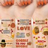 Thanksgiving Party Supplies Temporary Tattoos Glitter & Metallic. Face Tattoos for Kids & adults. Thanksgiving Goodie Party Favors. Fall Activities.Give Thanks, Blessed, Turkey, Pumpkins, Autumn Decor