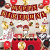 Chilfamy Casino Party Decorations, Las Vegas Theme Party Supplies with Casino Birthday Banner, Hanging Swirl Decors, Cake Toppers, Balloons for Men Women Poker Game Night Party