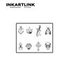 INKARTLINK Temporary Tattoos, Semi Permanent Tattoo Adult Art Design Waterproof Temp Tattoo Party Favors Tattoo Stickers Realistic Look, No Adhesive, Lasts 1-2 Weeks Black (Finger Piracy)