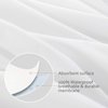 Waterproof Pillow Case Protector with Zipper 4 Pack Standard Size 20 x 26 inch White Pillow Protectors Feather Proof Pillow Covers Encasement Pillow Case