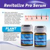 Revitalize Pro Hair Growth Serum - Advanced Hair Loss Treatment for Men and Women Minimize Loss, Strengthens and Boost Thickness Plant-Based Hair Serum for Thinning and Receding Hairline (Pack of 2)