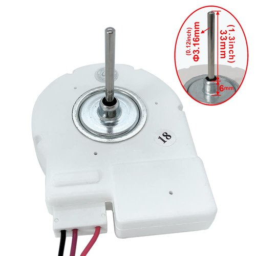 DC12V 4W Refrigerator Evaporator Fan Motor Replacement Parts for Vissani Fridge/Frigidaire/Magic Chef Refrigerator, Freezing Fan Motor Replaces for Midea Freezer BCD-330WTV 50240401000Q ZWF-02-4