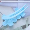 Vacaonio French Flower Hairclip for Women Large Acrylic Flower Alligator Hair Clip Claw Blue Flower Hair Clips Flower Non Slip Hairclips Barrette Flower Long Curly Hair Clip Decorative