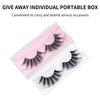 DYSILK False Eyelashes Mink - Strip Lashes 5 Pairs 6D Faux Eyelash Wispy Lashes Cat Eye Fake Eyelashes Natural Look Fluffy Lash Reusable Lash Extension Kit | 004-16.7mm