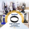 KEEPOW Vacuum Belt for Eureka, Part E0205 Belt for Eureka, Power Speed Vacuum Belts fit for Eureka NEU182B, NEU182A, NEU188A, NEU181, NEU180, NEU180B, NEU182, NEU186, NEU188, 4 Pack