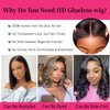 Qmaple Wear and Go Glueless Wigs Human Hair Pre Plucked Pre Cut 13x4 Body Wave Bob Wig Human Hair Upgraded No Glue Pre Cut HD Lace Closure Wigs Human Hair Short Human Hair Wigs for Black Women 12Inch