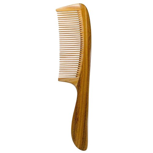 Moreinday Hair Comb Fine Tooth Comb Wooden Comb for Hair Combs for women Men - Green Sandalwood