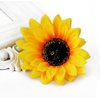 6Pcs 3.9 Lady Girls Sunflower Hair Alligator Clips Hairpin Hair Clamp Hair Styling Accessories for Party Beach Vacation Wedding Bridal Barrettes (Yellow)