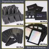 50 Set Disposable Nail Supplies Kits,Professional Manicure Press On Nail Tool Kit With Nail File ,Nail Buffer,Adhesive Tabs,Nail Glue,Sticks, Prep Pads,Bags,Instruction Cards for Nail Business(Black)