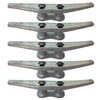 ZUJARA 6 inch Dock Cleats, 5-Pack Galvanized Iron Boat Cleat for Marine or Decorative Applications