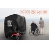 XYZCTEM 600D Waterproof Scooter Cover Black Power Assisted Mobility Scooter Cover (48 inch Length)