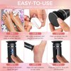 Ranrose Electric Callus Remover for Feet Rechargeable Portable Electric Foot File for Dead Skin Foot Grinder with 60pcs Replacement Sandpaper Disk 2 Speed Professional Pedicure Tools for Feet