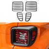 Hoolcar ABS Tail Light Lamp Covers Blinds Rear Taillight Guard for Jeep Renegade 2016-2021, Black