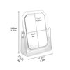 Double Sided Mirror for Makeup - 1X & 3X Magnifying Makeup Mirror with Stand - Table Mirror for Makeup - Small Mirror for Desk Vanity Mirror