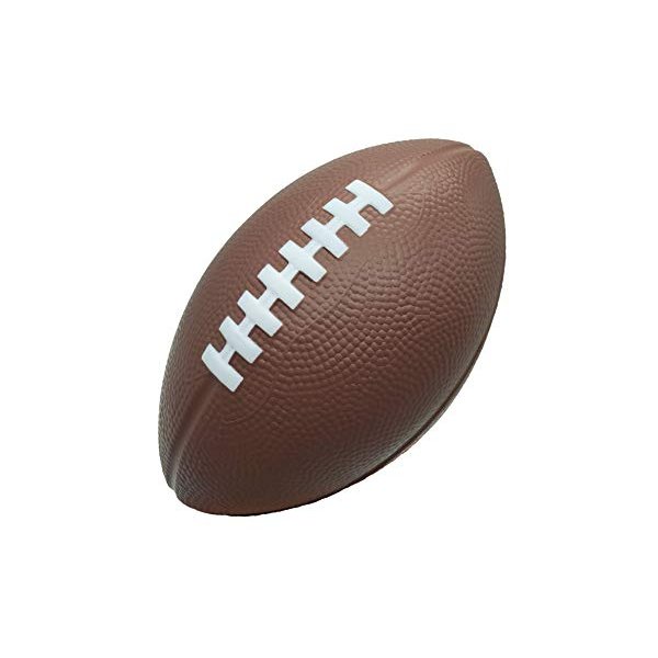 LMC Products Foam Football - 7" Easy Grip Small Football for Kids - Kids Football Youth Size - Quality Soft Foam Toddler Footballs (Brown)