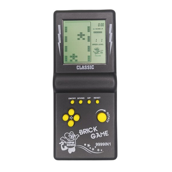 CZT Nostalgic Cube Game Console Big Screen Built-in Retro 999 in 1 Block Game Indoor/Outdoor Handheld Console Portable Electronic Brick Games Children/Students/Boyfriends
