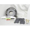 FlexOn Toilet Flange for 4" PVC, ABS, Cast Iron or Lead Pipes-Includes Spacer System to Correct Flange Elevation from 3/8"-1 1/8"