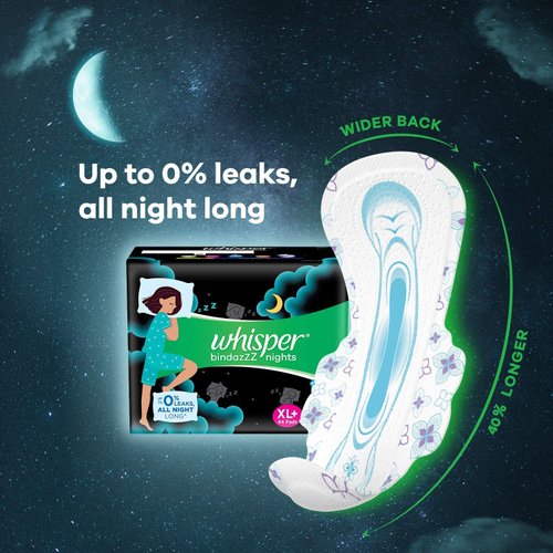 Whisper Ultra Overnight Sanitary Pads - 7 Pieces (XL Plus)