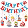 Carnival Birthday Party Decorations, Circus Theme Party Decorations, Carnival Birthday Banner, Carnival Hanging Swirls, Circus Decorations, Carnival Birthday Party Supplies