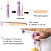 3 Sizes Felting Needles, 43 Pieces Felting Tools, Needle Felting Tools with Wood Handles, Awl, Instruction for Needle Felting DIY Felting Supplies