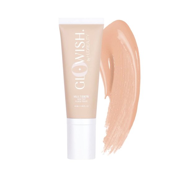 HUDA BEAUTY GloWish Multidew Vegan Skin Tint Foundation 01 Fair