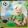 9 Pack Soccer Honeycomb Centerpieces Decorations ONE Birthday Table Topper Sign Decors for Baby Shower First Year Soccer Birthday Gameday Celebration Tailgate Sports Party Supplies