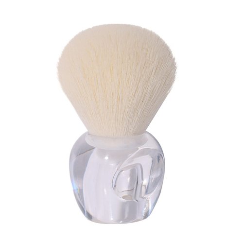 UNIMEIX Nail Dust Brush Round Head Nail Art Dust Powder Remover Cleaner Brush or Acrylic UV Gel Nail Arts Kabuki Nail Brushes For Cleaning (Transparent)