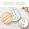 Bilillo 12 Pieces Stainless Steel Decorative Wire Plate Holders, 6/8/10 Inches Invisible Wall Plate Hangers, 3 Sizes Home Decoration with Wall Hooks for Antique Plates and Arts (Gold)