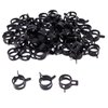 SWZHAI 50 Pcs 1/2 ID Spring Hose Clamp, 12mm Spring Band Hose Clamp Fuel Line Clamp Black Water Pipe Tubing Spring Clips for Tubing Fuel Hose Water Pipe, Fit 12.5-13mm OD