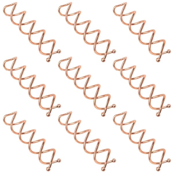 TUUXI 10pcs Spiral Hair Pins 2 Inch Rose Gold Metal Screw Hair Pins Fast Bun Spiral Bobby Pins Hair Accessories for Hair Style
