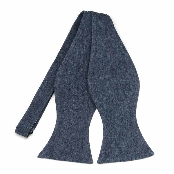tiemart Premium Self-Tie Bow Tie (Denim)
