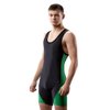 Matman Wrestling Singlet Men's Illinois Weightlifting Singlet Nylon Spandex (Kelly Green, 3X-Small)