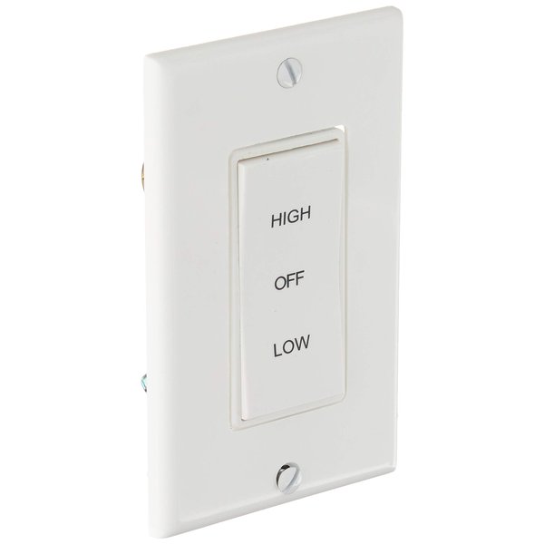 Air Vent 58030 2SPD Wall Switch, 1-(Pack), White