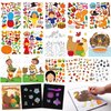 JOYIN 53 Sheets Thanksgiving Crafts Notebook with 20 Make-a-face Make A Turkey Stickers, 10 Coloring Book, 10 Scratch Cards, 5 Plain Paper and 8 Stickers Thanksgiving Party Favor Classroom Gifts