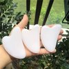 Fekuar Synthetic White Jade Gua Sha Massage Tool for Body Skin Facial, Crystal Scraping Board for SPA Acupuncture Therapy Trigger Point Treatment