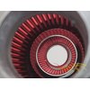 RED 3" 76 mm Inlet Cold Air Intake Cone Replacement Performance Washable Clamp-On Dry Air Filter