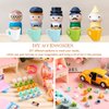 20 Pieces Mini Coffee Cups Ceramic Mugs Tea Cup Dollhouse Miniatures Food Kitchen Room Decoration Craft Accessories (Cute Style)
