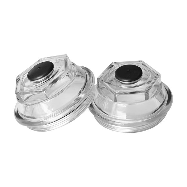 XTPTFABS Oil Bath Dust Caps, K71-704-00,Compatible with Dexter 9k-10K 8-415 430 General Duty Axles Built After July 2009, for Dexter 9K 10K 3.5" Threads Trailer Axle Plastic Cover 21-88 Oil Caps,2PCS