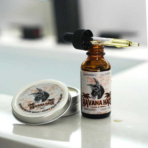 Badass Beard Care Beard Oil For Men - Havana Haze, 1 oz - 100% Natural and Organic Food-grade Ingredients, Soften Hair and Hydrate Skin