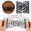 Beaupretty 3 Pcs Stretchy Double Comb Hair Clip Hair Combs Elastic Hair Comb Clip Hair Combs Accessories for Women Curly Thick Wavy Hair Ponytail